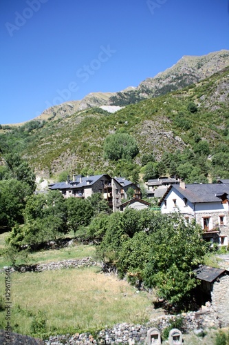 Pyrenees village Taull Val de Boi Lerida Catalonia Spain