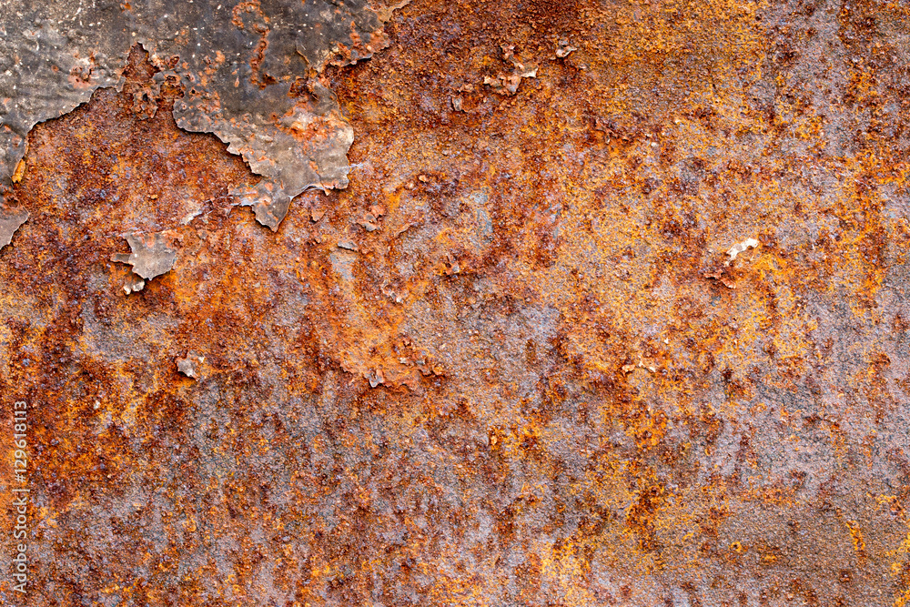 A background of peeling paint and rusty old metal A background of peeling paint and rusty old metal