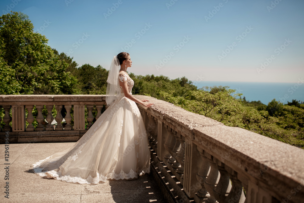 Beautiful arabian bride at wedding day