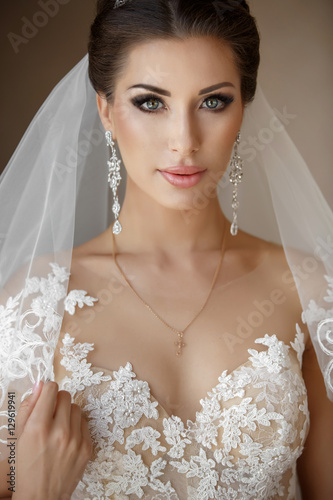 Beautiful arabian bride at wedding day