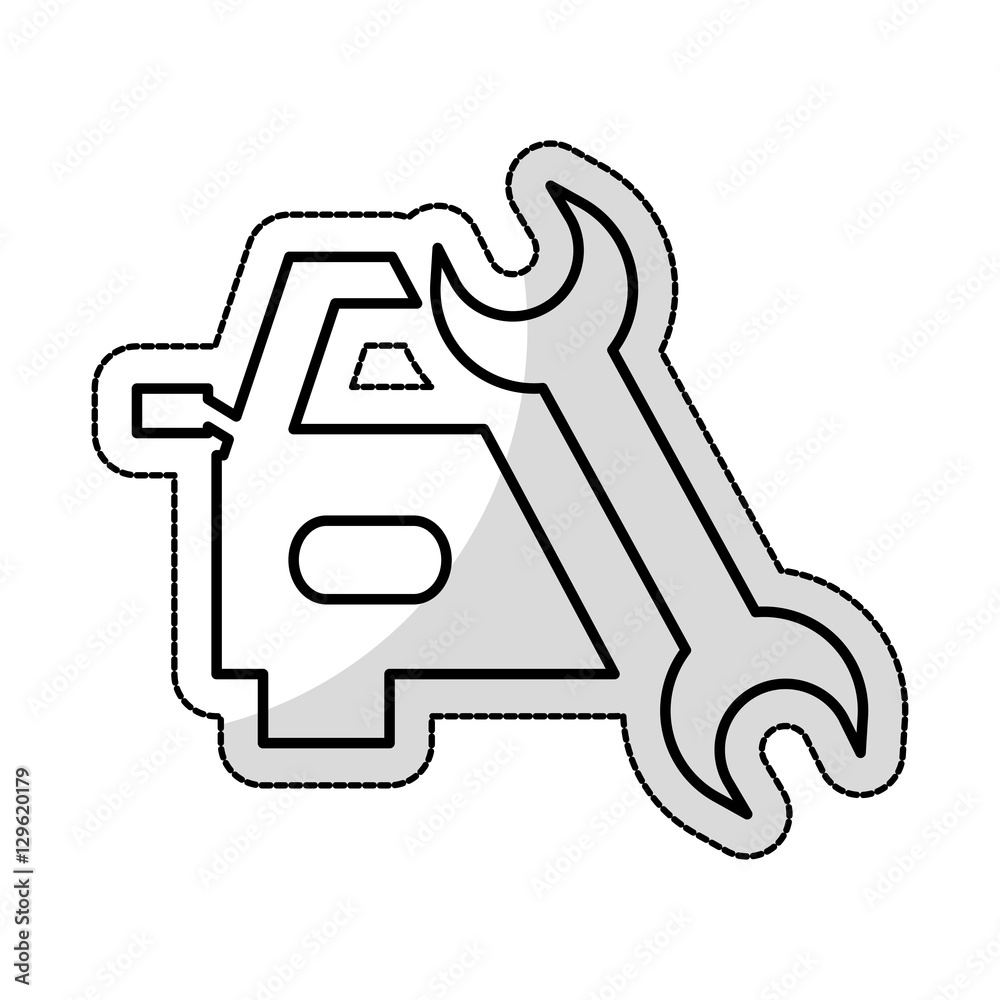 auto repair service isolated icon vector illustration design