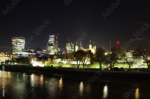 London City skyline by night © alexzappa