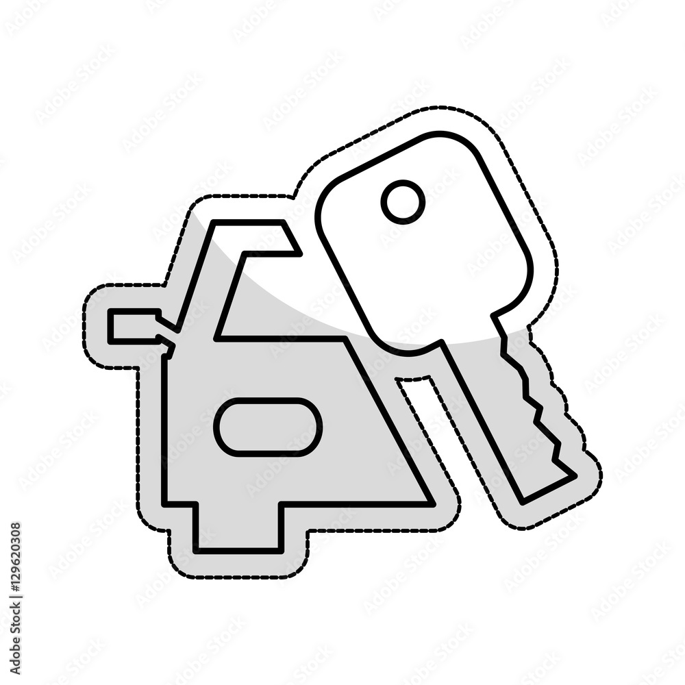 key car isolated icon vector illustration design key car isolated icon vector illustration design