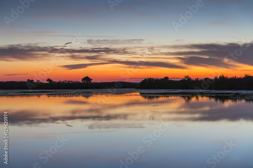 Sunset over water - Merritt Island Wildlife Refuge  Florida