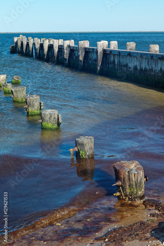 pier and pilings in water