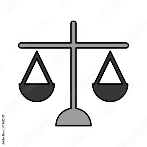 balance justice isolated icon vector illustration design