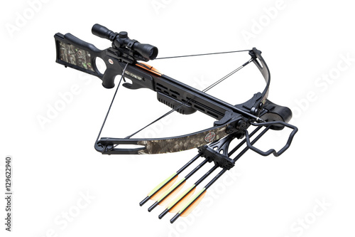 Fotografering Crossbow iisolated on a white background