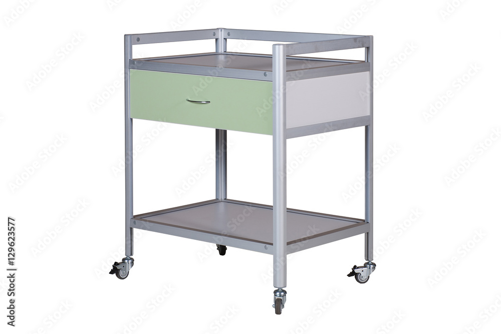 Medical table on a white background
