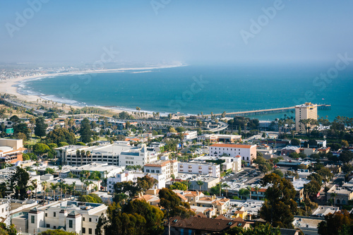 View of downtown Ventura and the Pacific Coast from Grant Park, photo