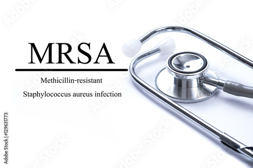 Page with MRSA (Methicillin-resistant Staphylococcus aureus infe photo
