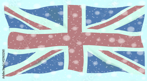 Union Jack Flag Snowflakes