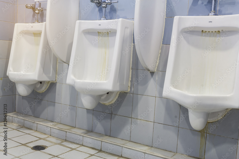 Fototapeta premium The man's urine stains.