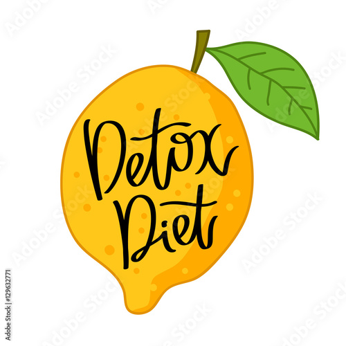 Detox Diet. The trend calligraphy