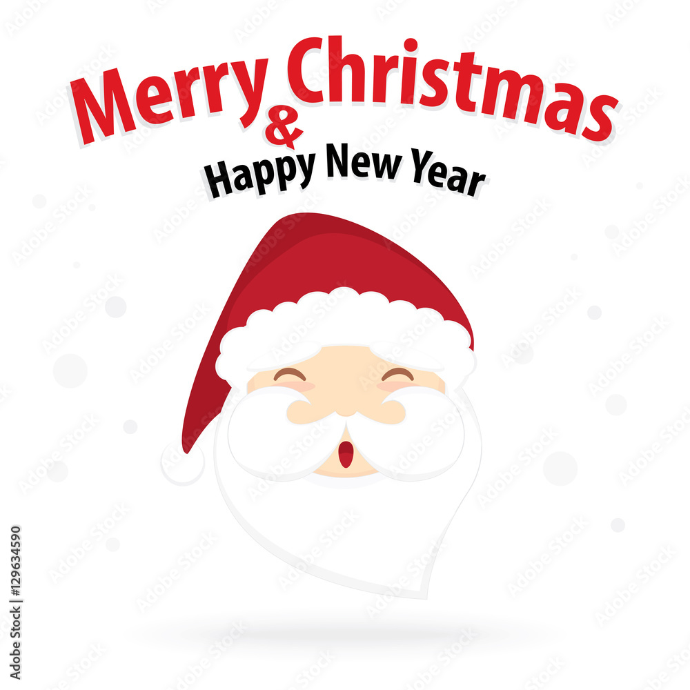 santa claus and snow theme, merry christmas and happy new year i santa claus and snow theme, merry christmas and happy new year i