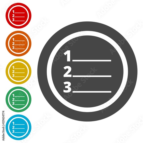 Numbered list icon