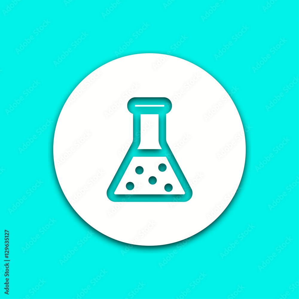 Flask - vector icon. Flask - vector icon.