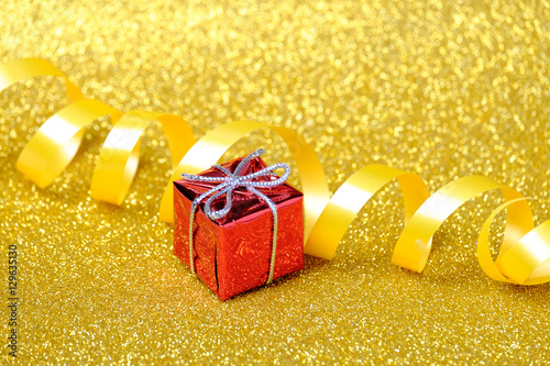 Christmas composition on bright background