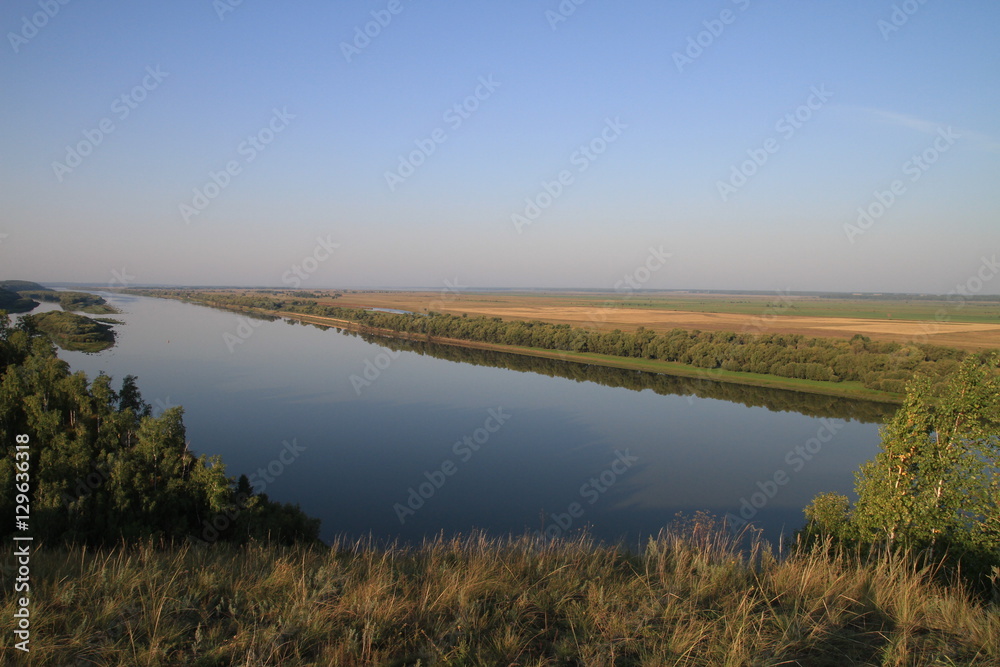 View of the river in Siberia