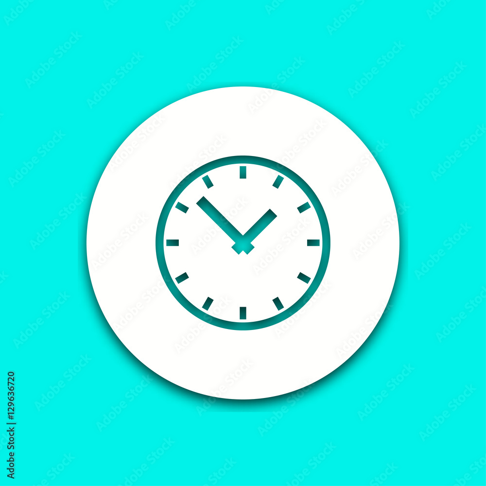 Clock - vector icon. Clock - vector icon.