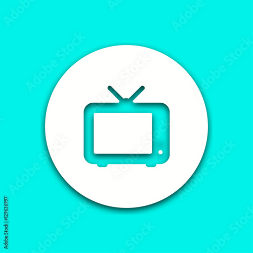 TV - vector icon.