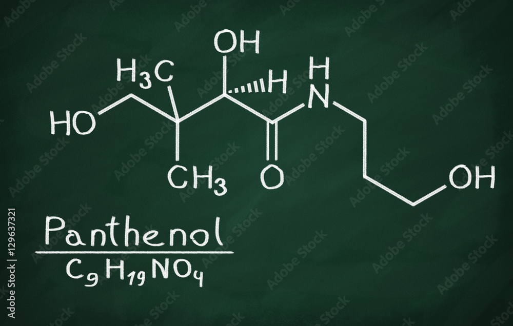 Structural model of Panthenol Structural model of Panthenol