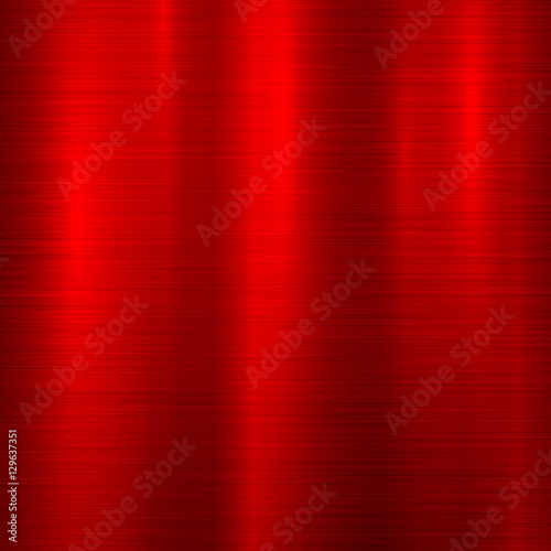 Red metal abstract technology background with polished, brushed texture, chrome, silver, steel, aluminum for design concepts, web, prints, posters, wallpapers, interfaces. Vector illustration.