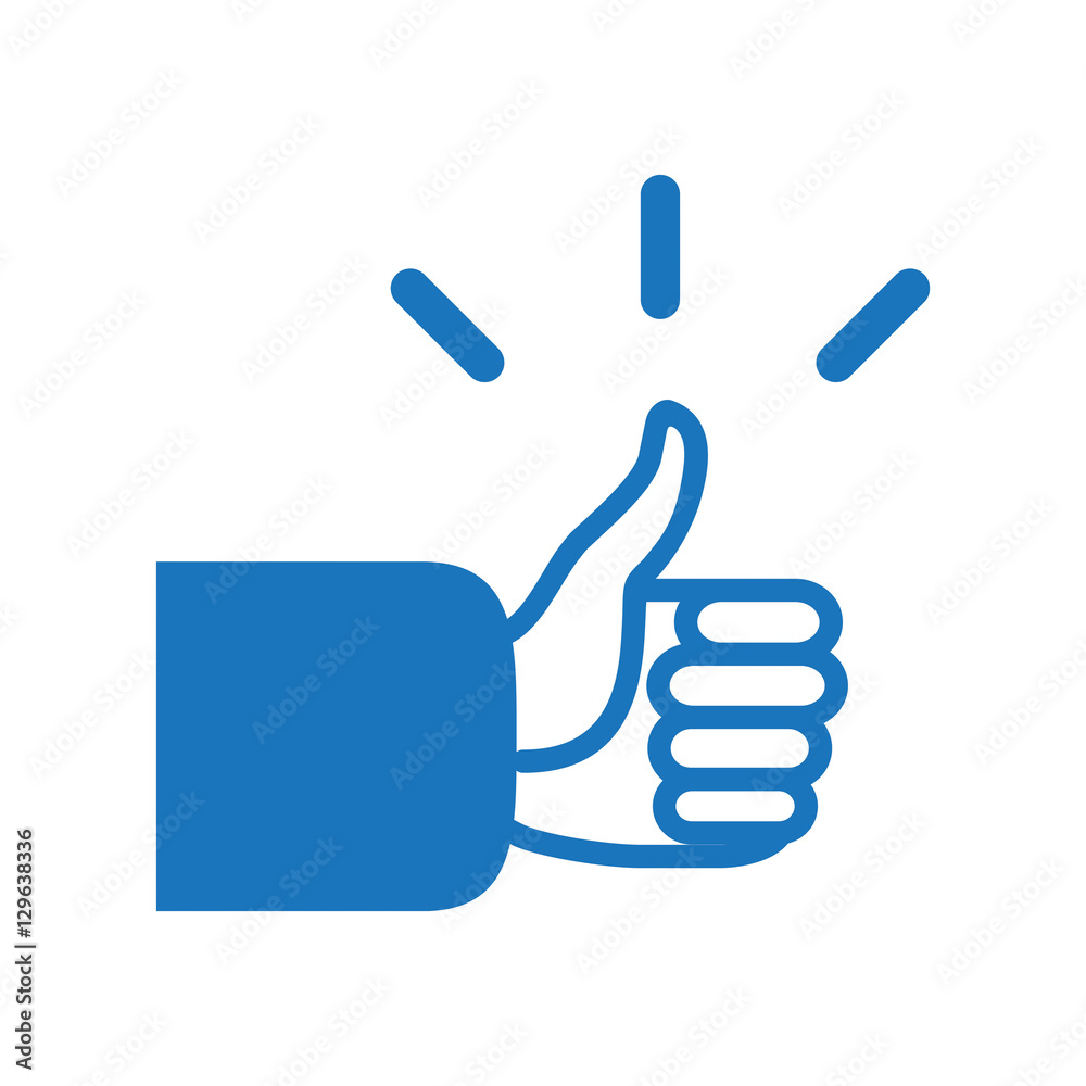 Like icon. Business man hand showing like. vector Like icon. Business man hand showing like. vector