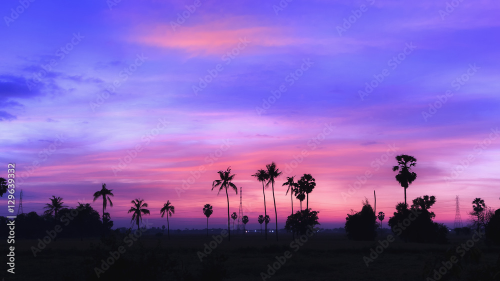 Countryside landscape twilight thailand. Countryside landscape twilight thailand.