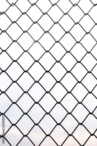 metal fences with white backgroud