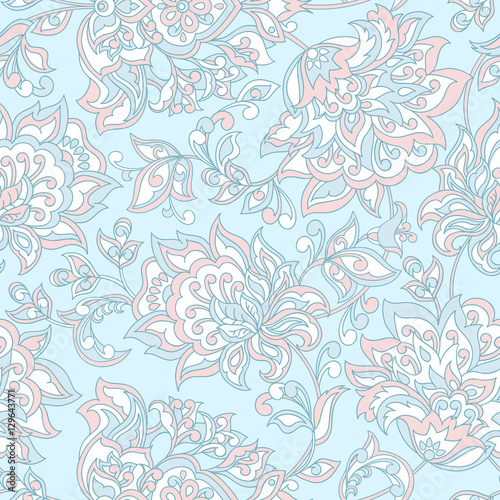 floral seamless pattern. Vintage vector background