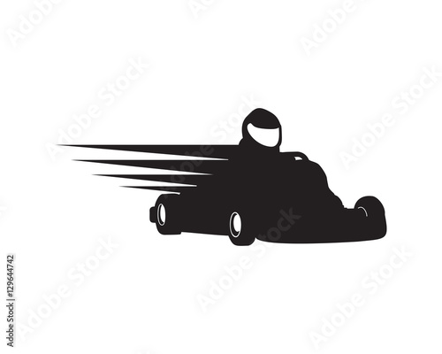 Gokart Racer Silhouette