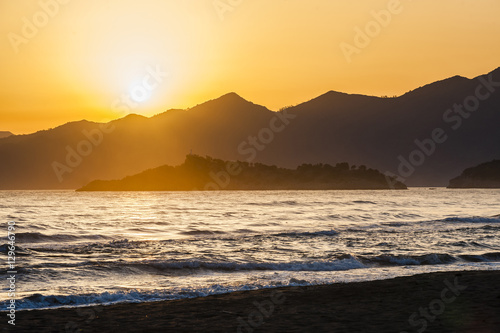 Iztuzu Beach at sunset, Dalyan, Mugla Province, Anatolia, Turkey Minor photo