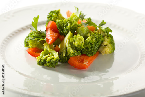 Broccoli and Bell Pepper Salad