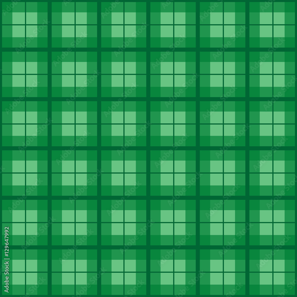 Fototapeta premium Green Christmas Tartan Vintage Background Vector Illustration