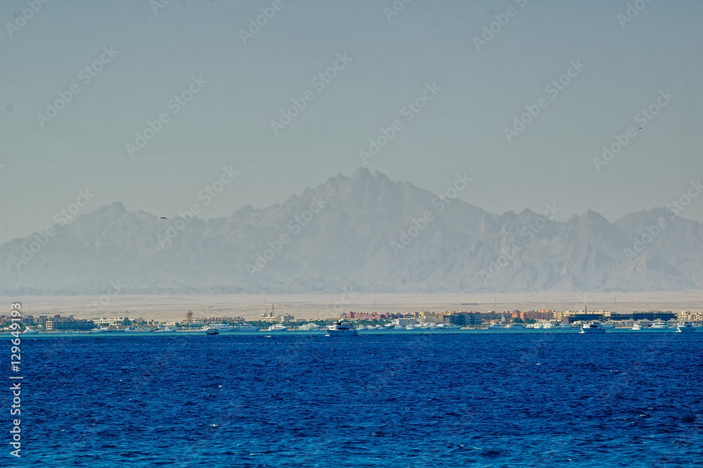 The Hurghada Marina is the notable tourist landmark, there are always many luxury yachts, tourist boats and ships for the best trips along the coast, Egypt. The Hurghada Marina is the notable tourist landmark, there are always many luxury yachts, tourist boats and ships for the best trips along the coast, Egypt.