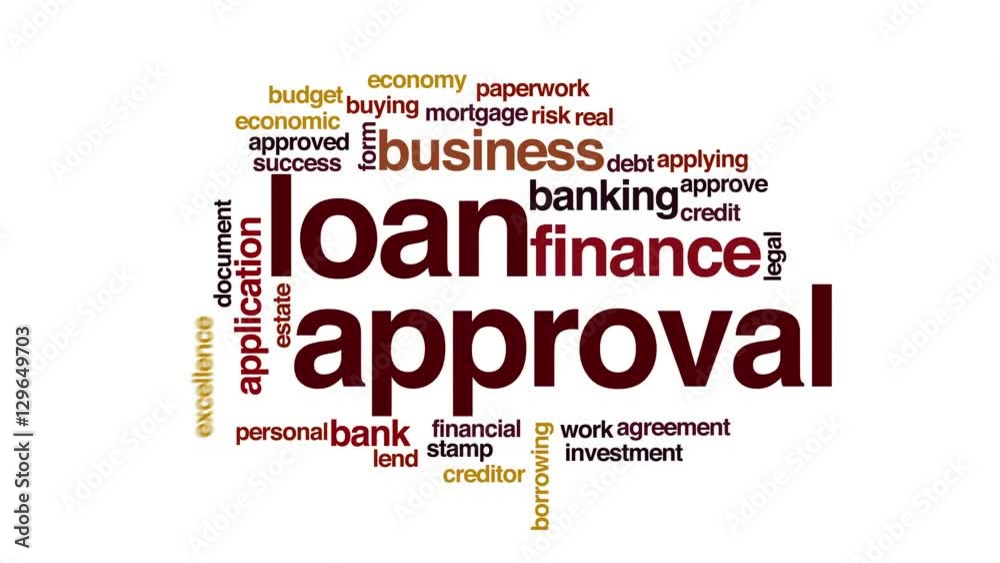 Loan approval animated word cloud. Loan approval animated word cloud.