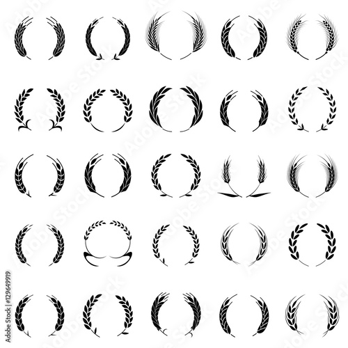 Gold laurel wreath - a symbol of the winner.