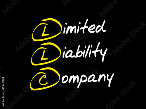 LLC - Limited Liability Company, acronym business concept