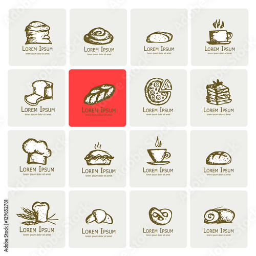 Bakery collection, sketch for your design