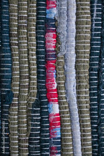 Jarapa. Textura de textiles. Fondo de textil. Fondo de colores. Alfombra.  Stock Photo
