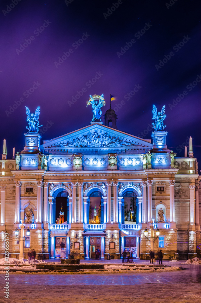 Fototapeta premium Night city scene