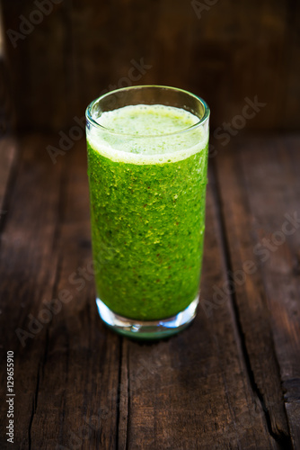 Freshly Made Healthy Green Smoothie