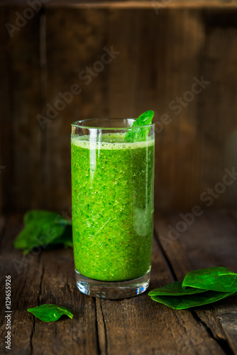 Freshly Made Healthy Green Smoothie