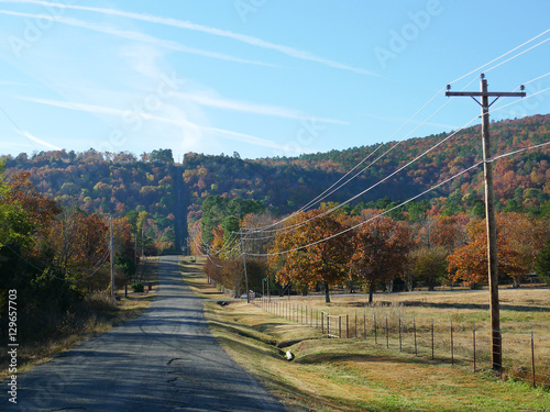 View of Cavanal Hill near Poteau, Oklahoma, east central area of the state. photo