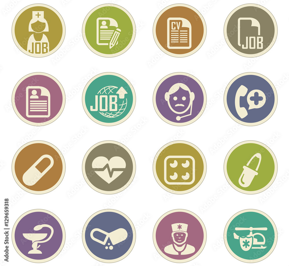 Job icons set