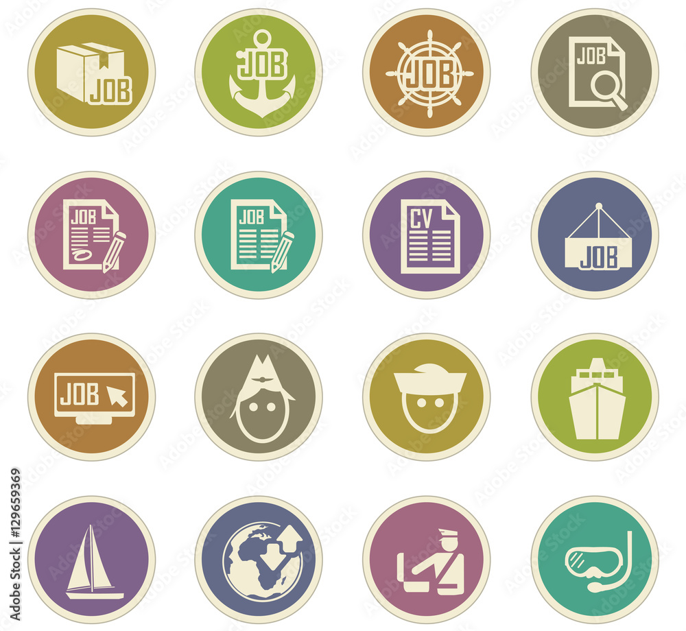 Job icons set Job icons set
