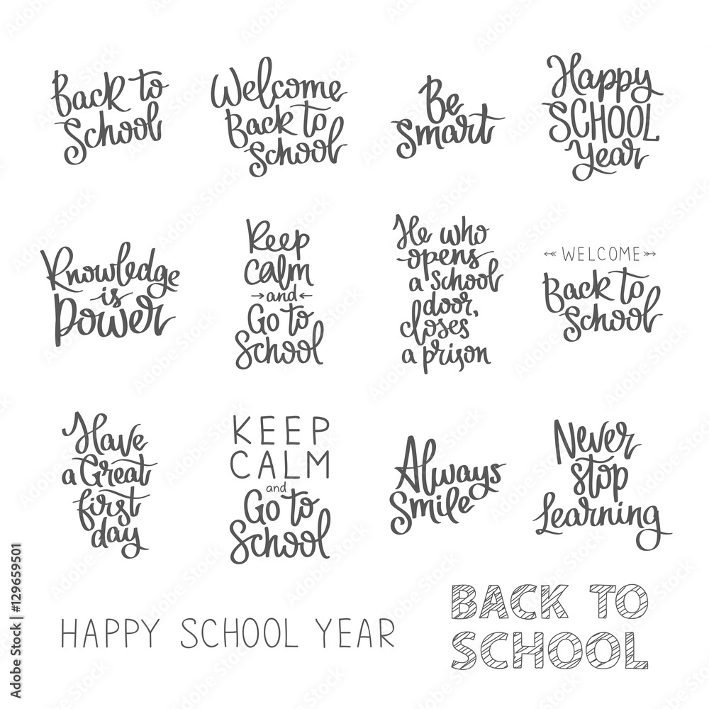 Set of educational quotations. Set of educational quotations.