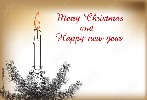 Beautiful old Christmas card