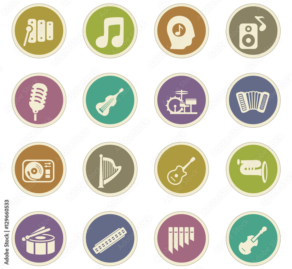 Music icons set Music icons set