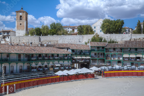 Plaza Mayor with converted Bullring, Chinchon, Spain photo